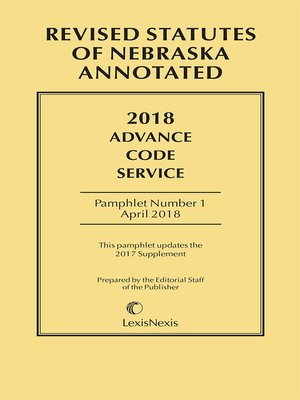 cover image of Nebraska Advance Code Service